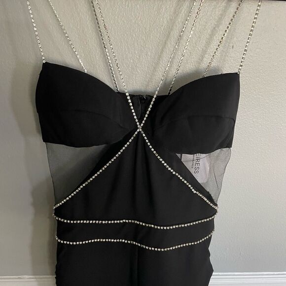 Heiress Beverly Hills NWT Black Diamond Mess Jumpsuit - Picture 5 of 14